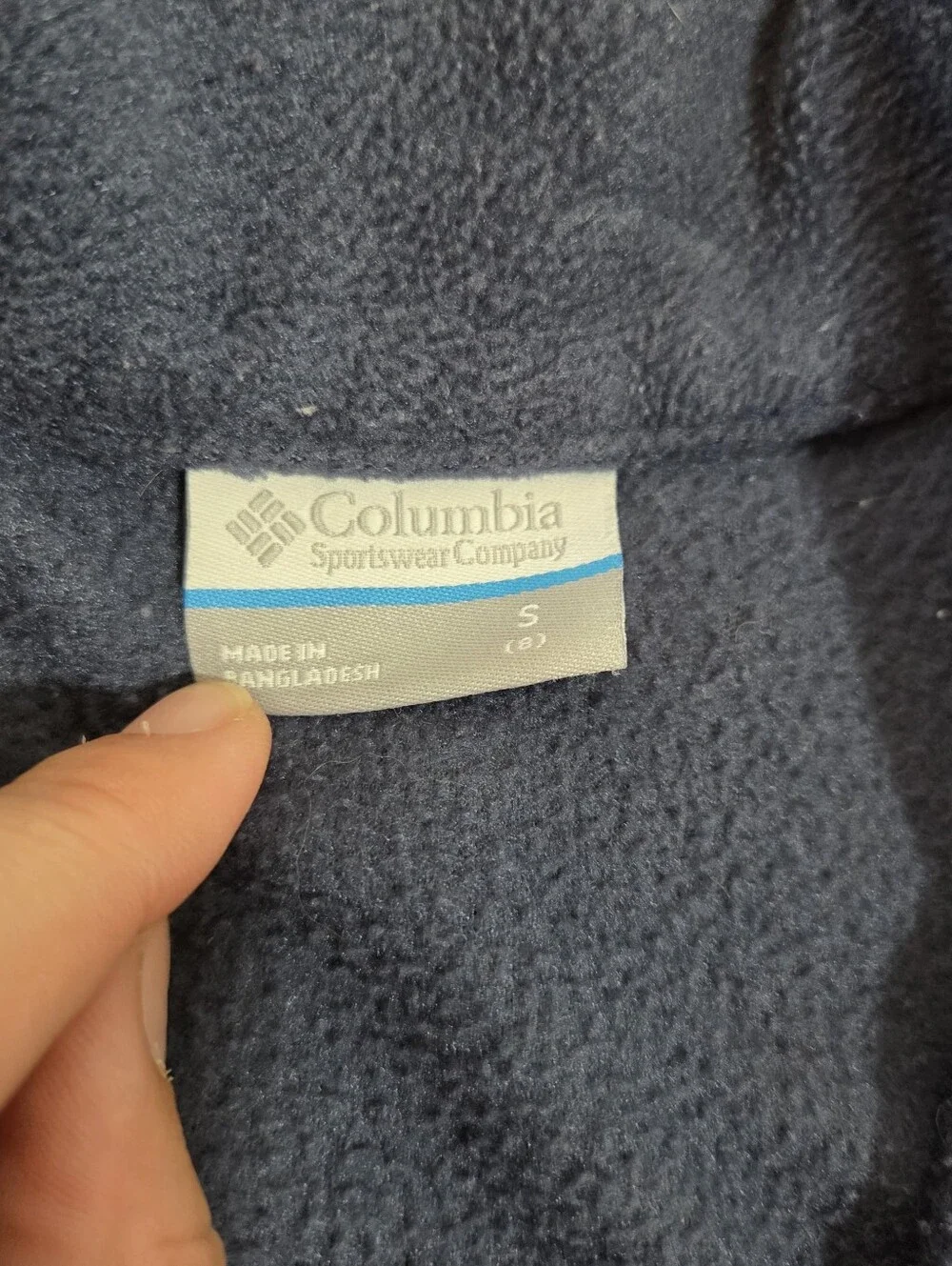 Columbia Kids' Blue & Navy Fleece Jacket with Red Trim Kids 8